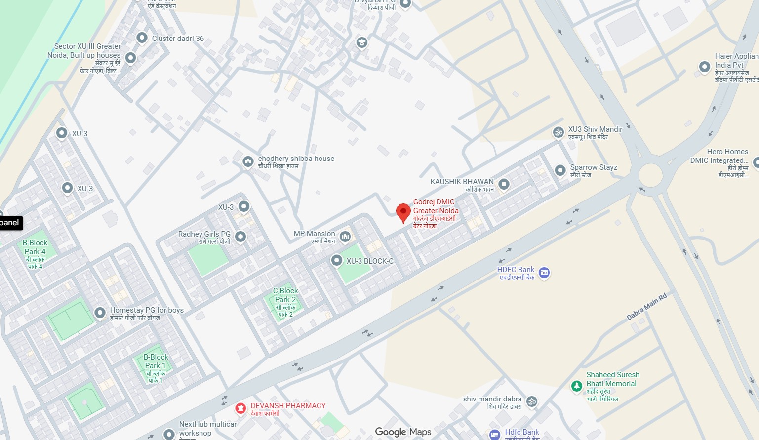 location map advantage